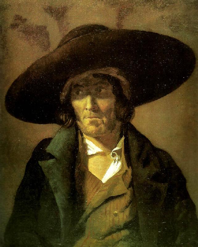 Theodore   Gericault portrait d' homme dit le vendeeen oil painting image